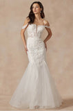 #112-900 lace embroidered Bridal Gown