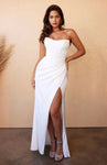 #7484W Corset back gown