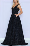 #7501-781 Full Sequins Ball Gown