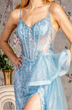 #GL3459 Glitter Mesh Mermaid Gown