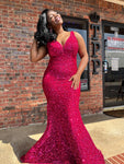 Berry Pink Sparkle Gown