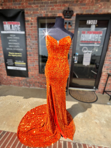 Orange crush 9889 gown